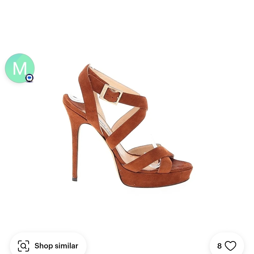 Elegant Brown Strappy Heels